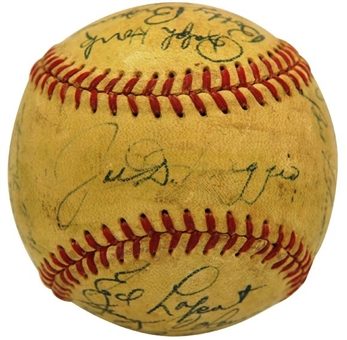 1950 New York Yankees World Champions Team Signed Baseball